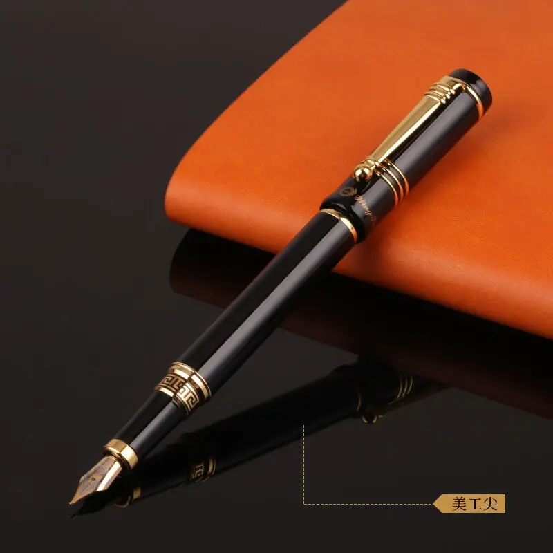 high quality wingsung black metal Fountain Pen luxury Office stationery Supplies calligraphy ink Pens for business gift
high quality wingsung black metal Fountain Pen luxury Office stationery Supplies calligraphy ink Pens for business gift