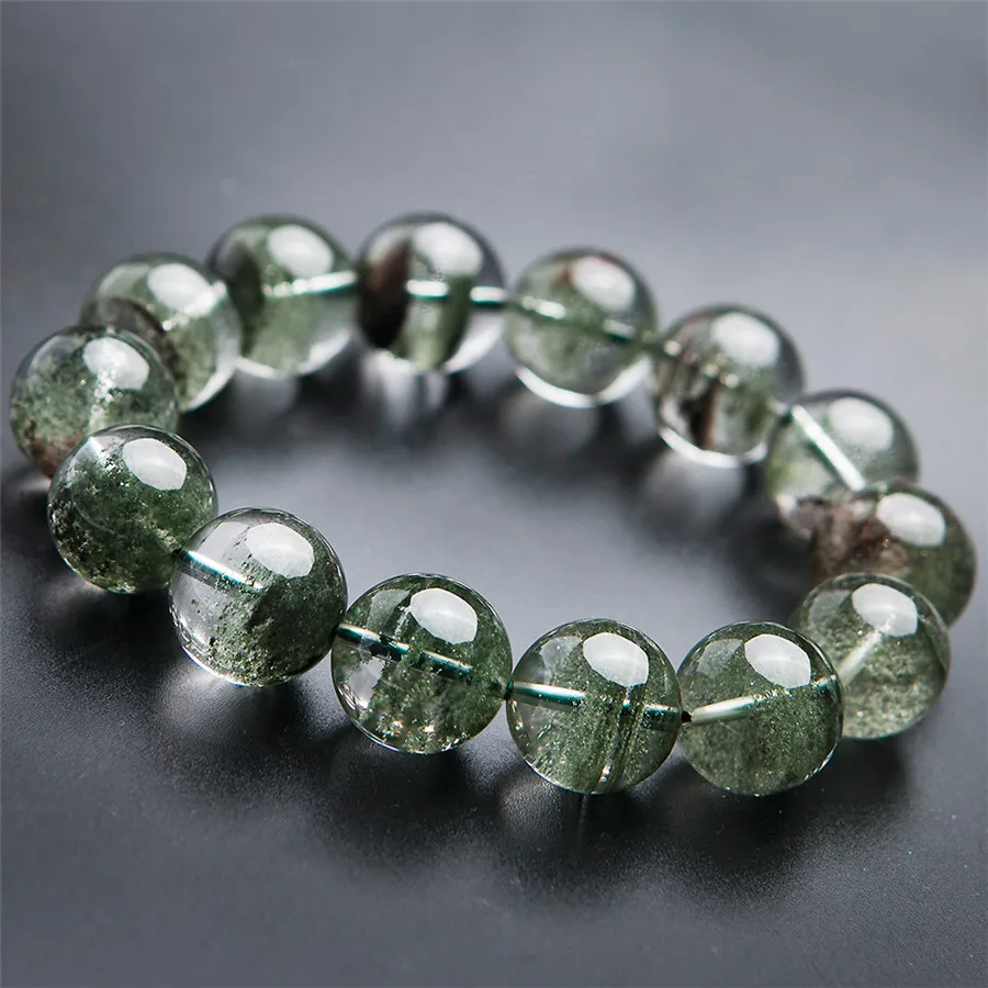 2019 New Genuine Green Natural Phantom Quartz Bracelet 17mm Women Men Powerful Clear Crystal Round Bead Bracelet Drop Shipping
2019 New Genuine Green Natural Phantom Quartz Bracelet 17mm Women Men Powerful Clear Crystal Round Bead Bracelet Drop Shipping
