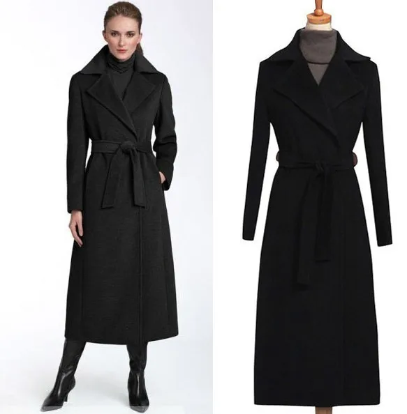 2019 Fashion Black Wool Coat Women's Long Wool Trench Coat Plus Size Autumn Winter Clothes Warm Outwear Woolen Trench Overcoat
2019 Fashion Black Wool Coat Women's Long Wool Trench Coat Plus Size Autumn Winter Clothes Warm Outwear Woolen Trench Overcoat