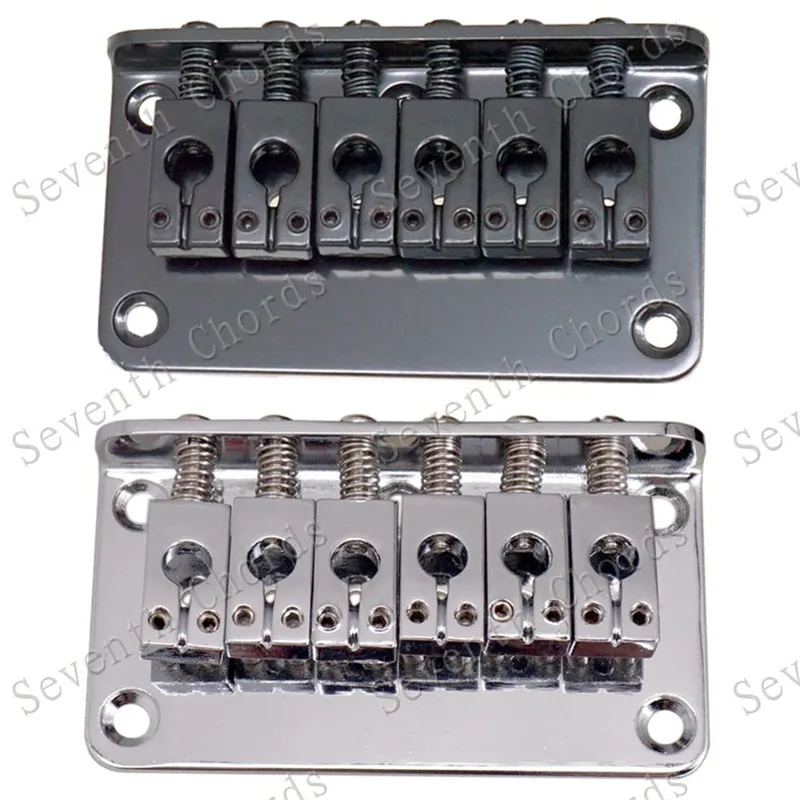 Sliver black color 6 Saddle Hardtail Bridge Top Load 76mm Electric Guitar Bridge parts accessories
Sliver black color 6 Saddle Hardtail Bridge Top Load 76mm Electric Guitar Bridge parts accessories