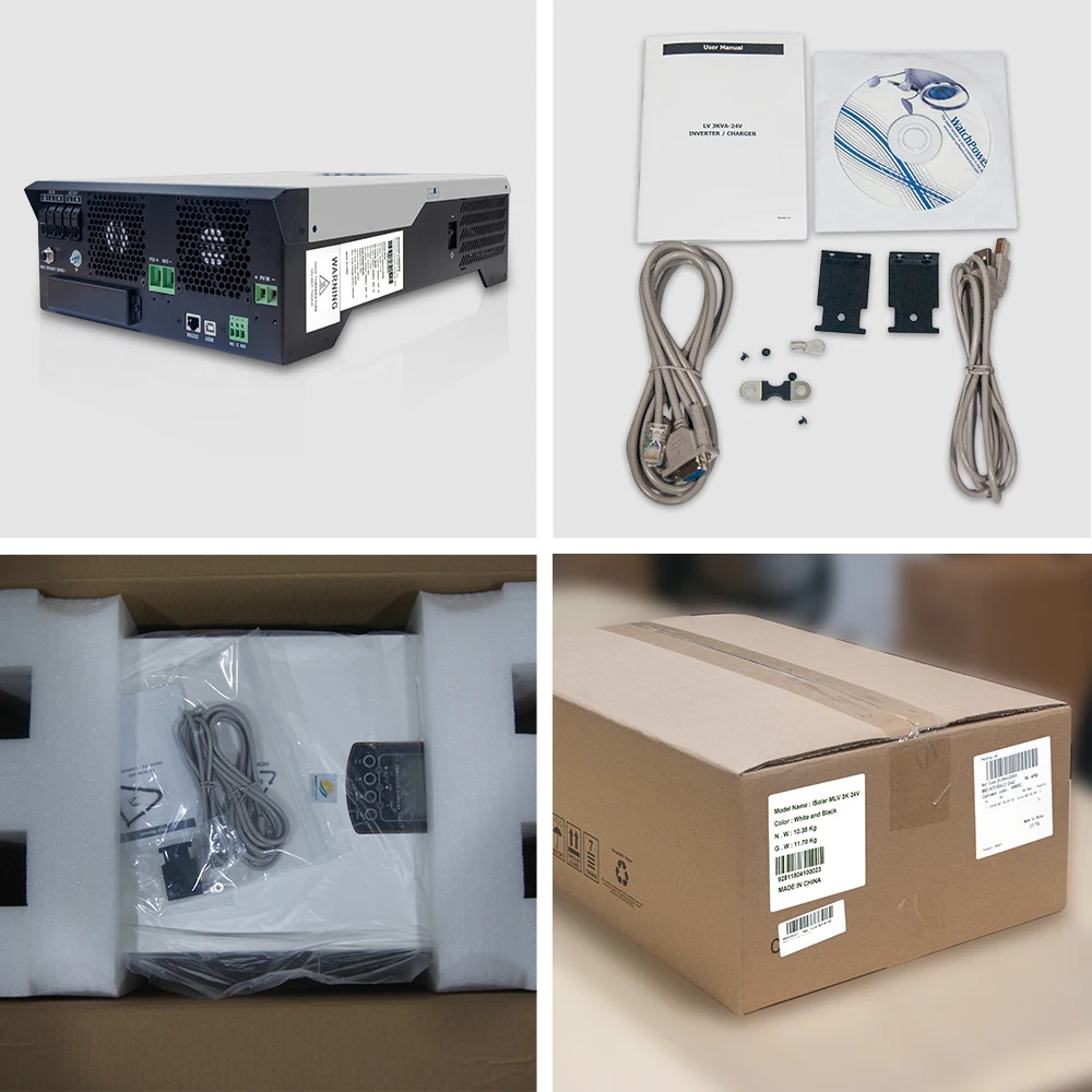 EASUN POWER 110V Solar Inverter Hybrid 3Kva 2400W Off Grid Inverter 24V 120V 80A MPPT Pure Sine Wave Inverter 60A AC Charger
EASUN POWER 110V Solar Inverter Hybrid 3Kva 2400W Off Grid Inverter 24V 120V 80A MPPT Pure Sine Wave Inverter 60A AC Charger