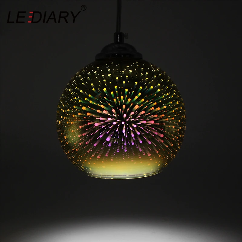 LEDIARY 3D Fireworks Glass Pendant Lights LED E27 Hanging Lamp Lampshade Living Room Dining Room Home Decor Lighting Fixtures
LEDIARY 3D Fireworks Glass Pendant Lights LED E27 Hanging Lamp Lampshade Living Room Dining Room Home Decor Lighting Fixtures