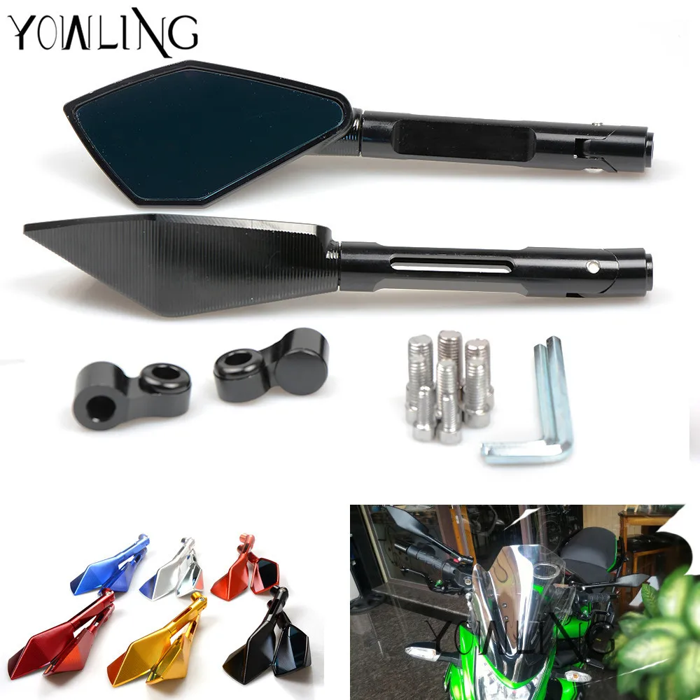 Mirrors Motorcycle accessories side Mirror CNC aluminum Mirror Rearview For yamaha FJR1300 1200 FZR 1000 TMAX 530 500 TMAX-530
Mirrors Motorcycle accessories side Mirror CNC aluminum Mirror Rearview For yamaha FJR1300 1200 FZR 1000 TMAX 530 500 TMAX-530