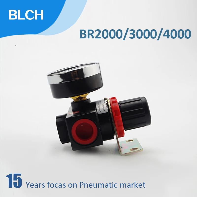 Пневматический Регулятор давления BLCH BR2000/BR3000 резьбовой клапан 1/4 дюйма 3/8 1/2