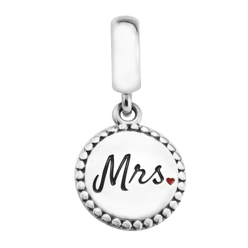 

CKK 925 Sterling Silver Mrs. Charms Original Fashion Beads Jewelry DIY Making Fits For Bracelets & Bangle