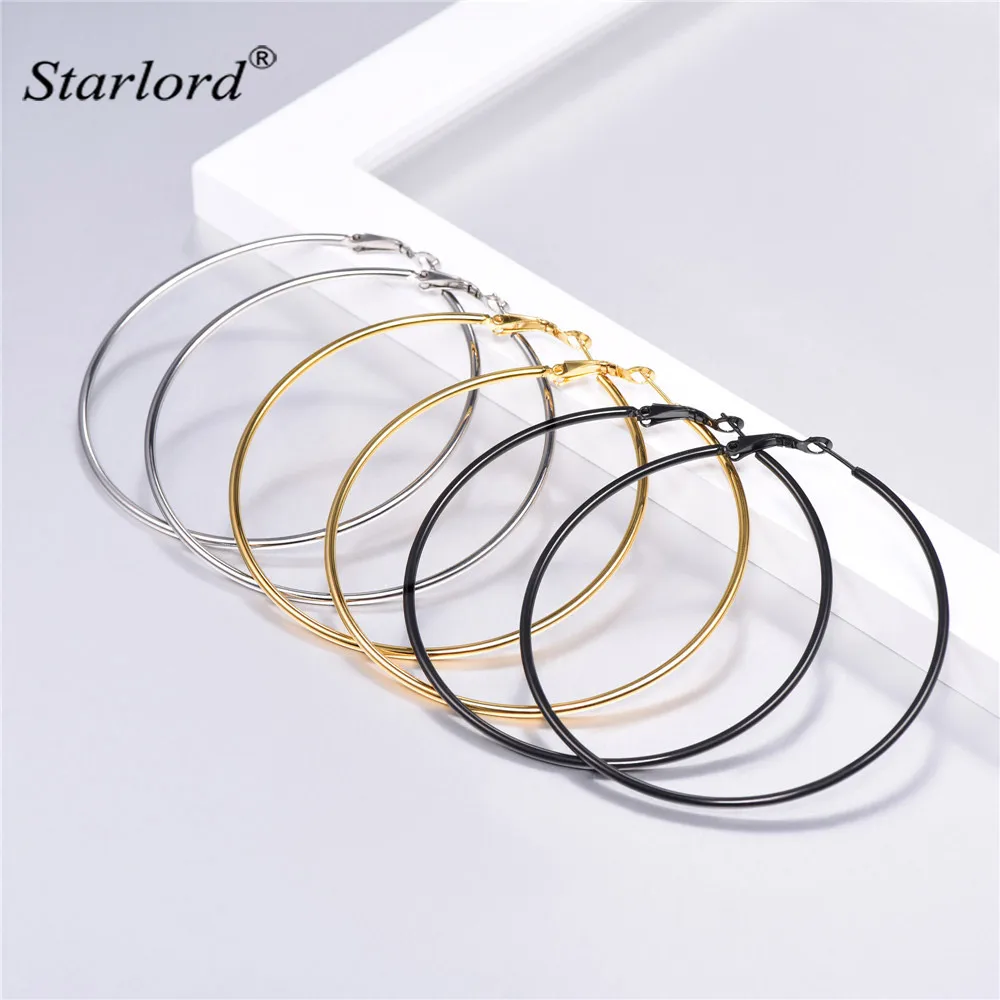 Large Hoop Earrings Set For Women Size 70mm Gold/Black/Stainless Steel Circle Hoop Earrings 3GE3370KBH
Large Hoop Earrings Set For Women Size 70mm Gold/Black/Stainless Steel Circle Hoop Earrings 3GE3370KBH