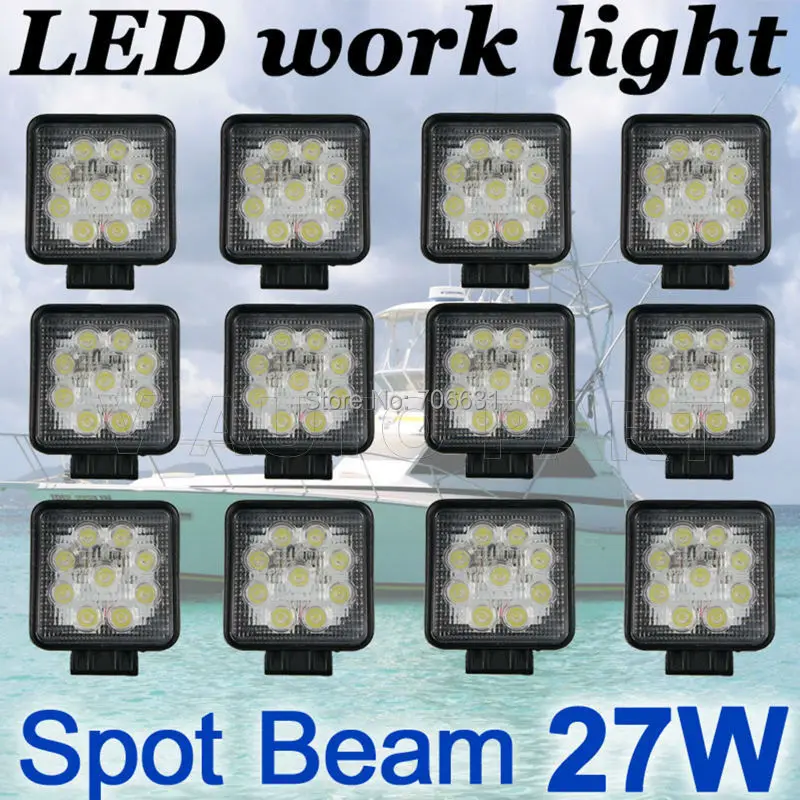 Tkeapl THTMH 12X 27W Square LED work Lamp Light spot Beam Truck Trailer Off Road Marine SUV
Tkeapl THTMH 12X 27W Square LED work Lamp Light spot Beam Truck Trailer Off Road Marine SUV