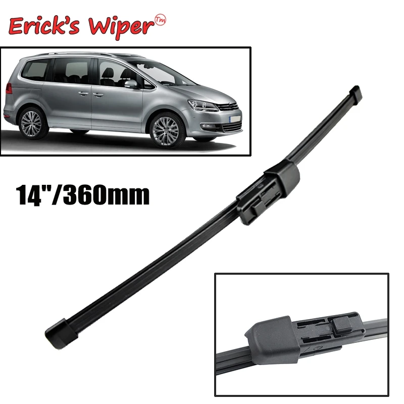Щетка стеклоочистителя Erick's 14 дюймов для VW Sharan 2010 - 2014 2015 2016 2017 2018 2019 2020, лобовое стекло, заднее стекло
Щетка стеклоочистителя Erick's 14 дюймов для VW Sharan 2010 - 2014 2015 2016 2017 2018 2019 2020, лобовое стекло, заднее стекло