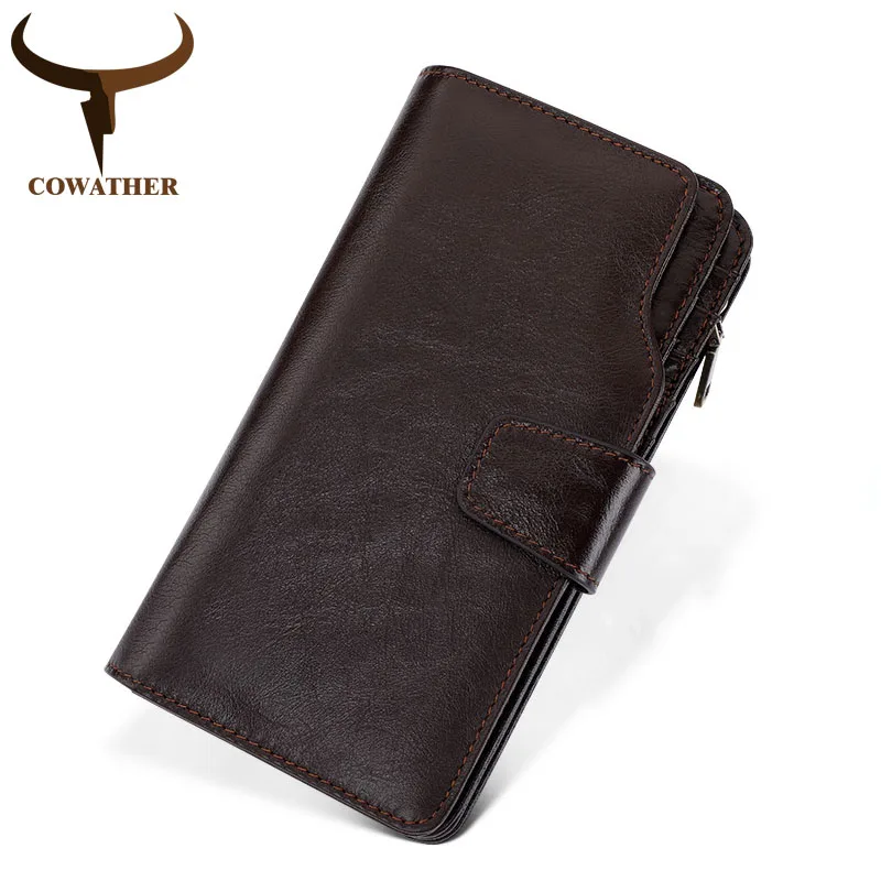 COWATHER cow genuine leather high quality male purse long style men wallets for business men new wallets Q9322 free shipping
COWATHER cow genuine leather high quality male purse long style men wallets for business men new wallets Q9322 free shipping