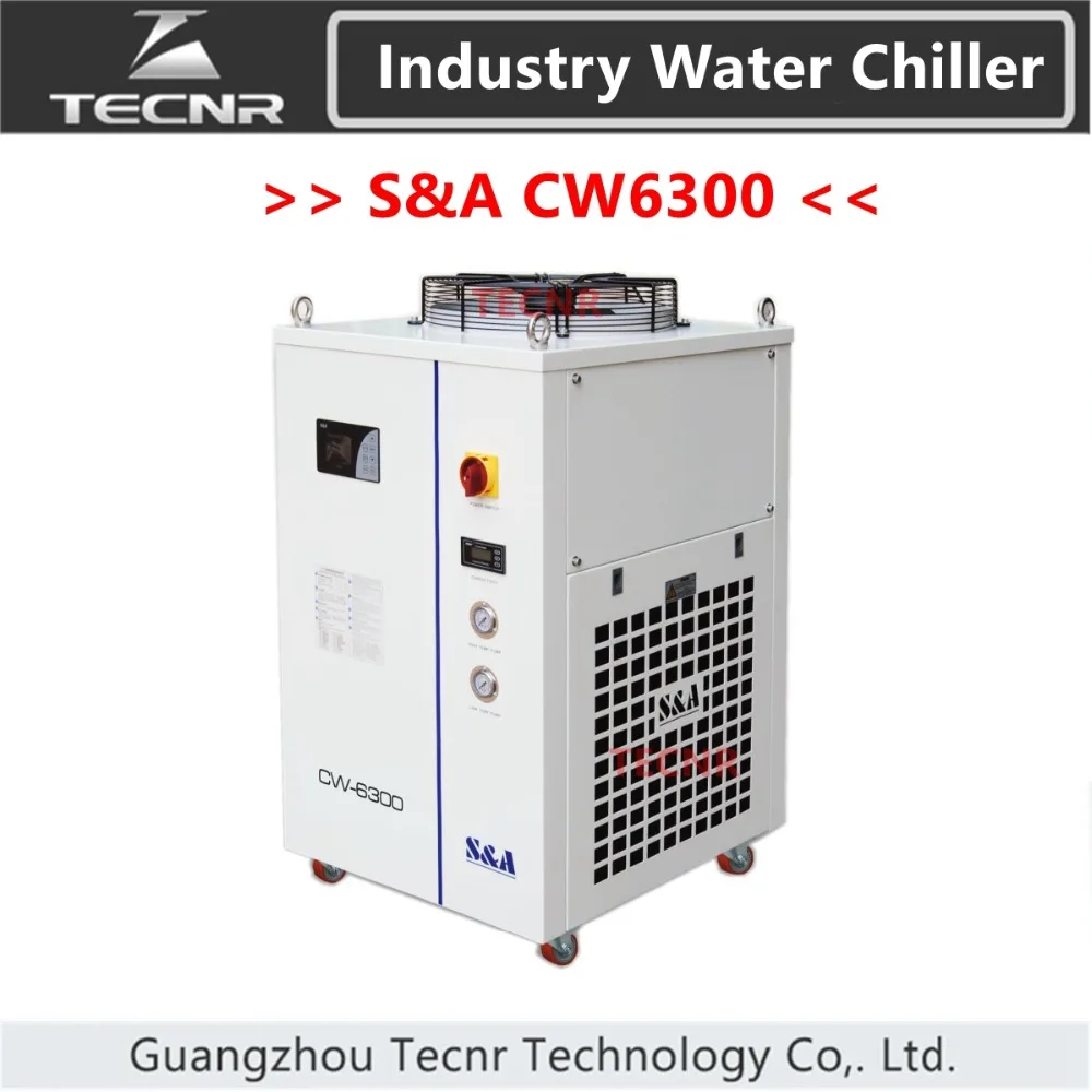 Промышленный охладитель воды S & A CW6300 для лазерной машины охлаждающая co2 лазерная
