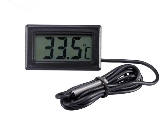 Mini LCD Digital Thermometer Temperature Sensor Fridge Freezer Thermometers -50~110C Controller GT black FY-10 SN1156
Mini LCD Digital Thermometer Temperature Sensor Fridge Freezer Thermometers -50~110C Controller GT black FY-10 SN1156