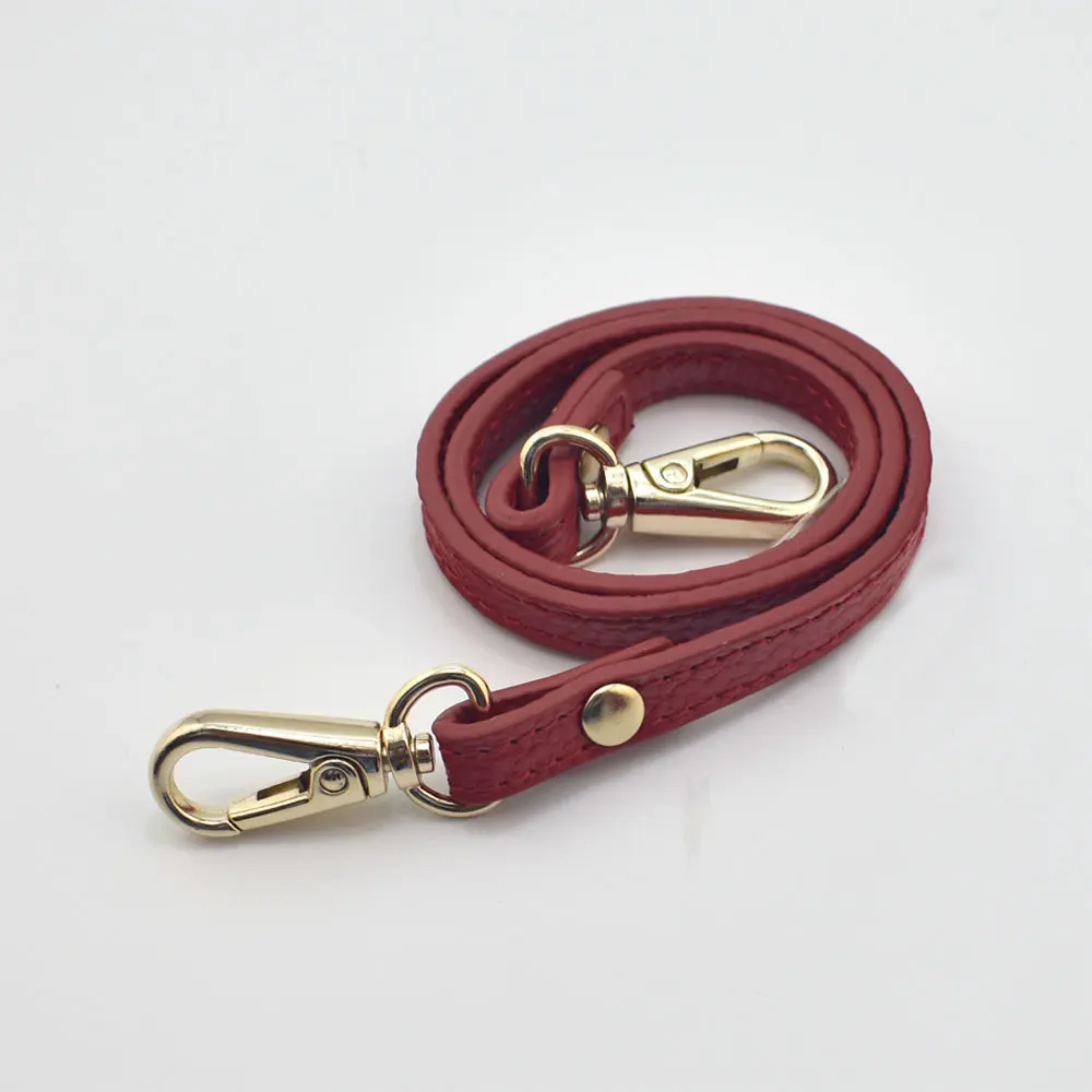 55cm Detachable Handle Replacement Bags Strap for Women Girls Genuine Leather Shoulder Bag Accessories Gold Buckle Belts Brown | Багаж и