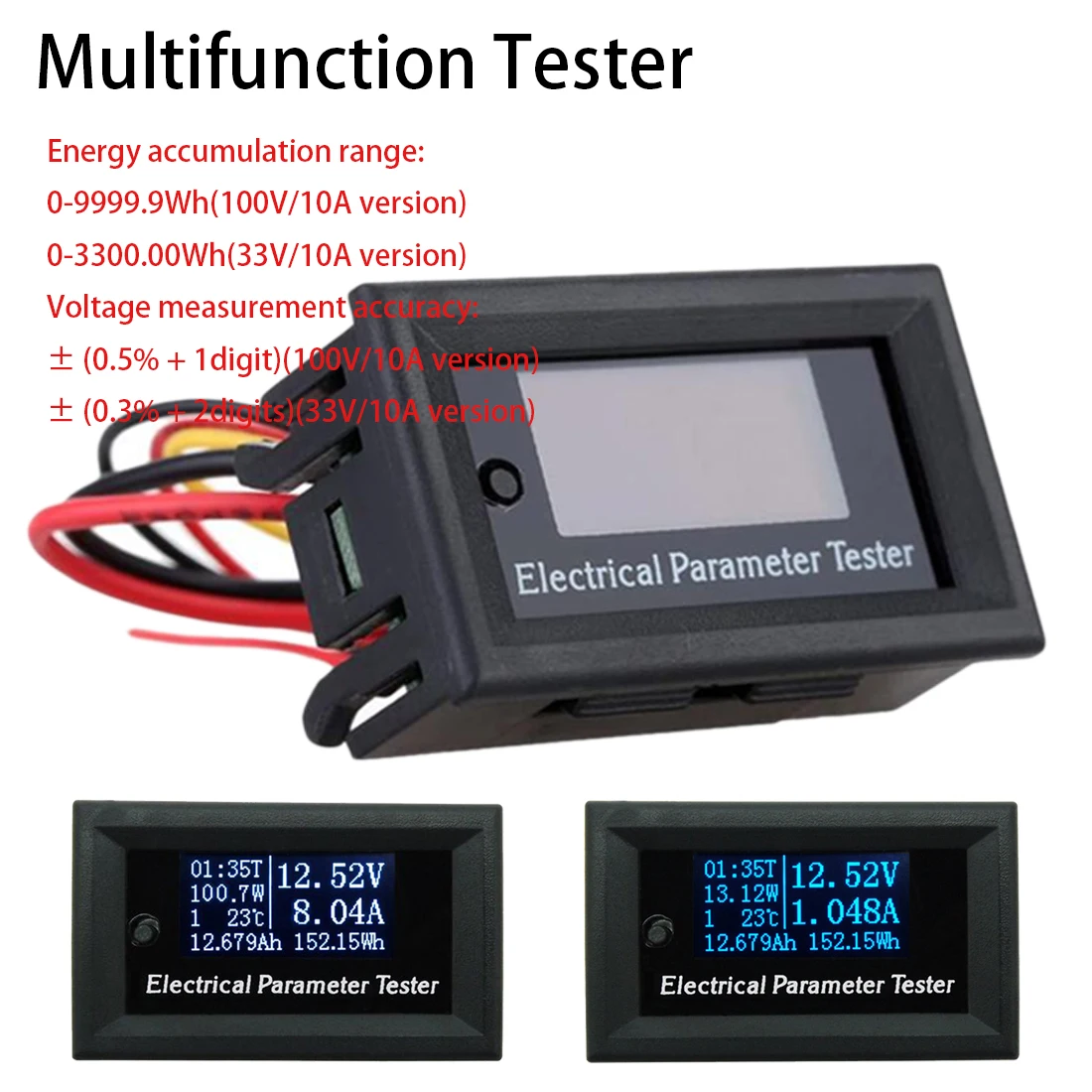 Power meter Voltmeter Ammeter Power Supply Voltage Meters Wattmeter Volt Current Capacity Tester DC 33/110V 3/10A
Power meter Voltmeter Ammeter Power Supply Voltage Meters Wattmeter Volt Current Capacity Tester DC 33/110V 3/10A