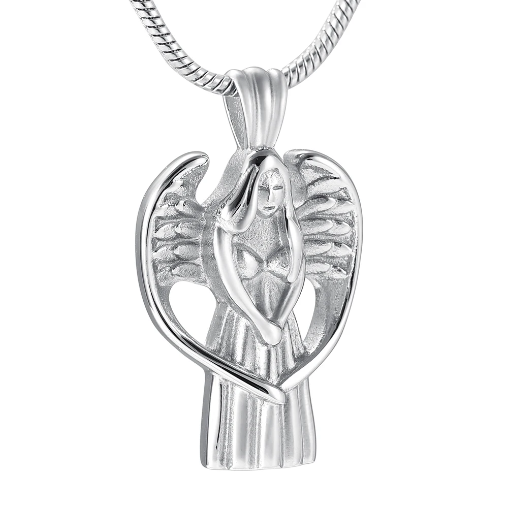 IJD9900 Women Charm Accessories Wholesale or Retail Stainleteel Steel Angel Gril Cremation Urn Necklace for Ashes Pendant
IJD9900 Women Charm Accessories Wholesale or Retail Stainleteel Steel Angel Gril Cremation Urn Necklace for Ashes Pendant