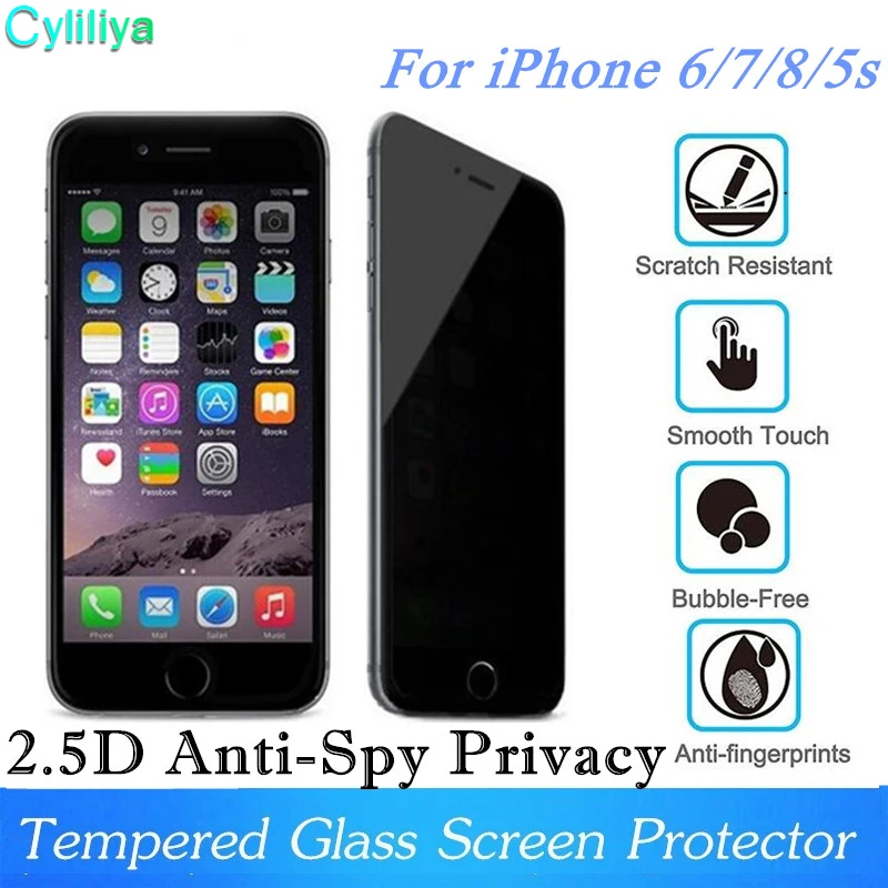 Защитное стекло 2.5D для iPhone 7 6 8 5S SE 6s Plus 10 шт. | Мобильные телефоны и аксессуары