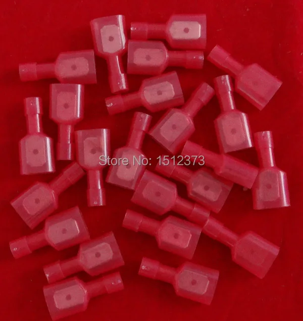 50piece/bag Double Crimp Nylon Full-insulating male terminl 22-18AWG(0.75-1.5 square meter)MDFNY1-250 red color
50piece/bag Double Crimp Nylon Full-insulating male terminl 22-18AWG(0.75-1.5 square meter)MDFNY1-250 red color