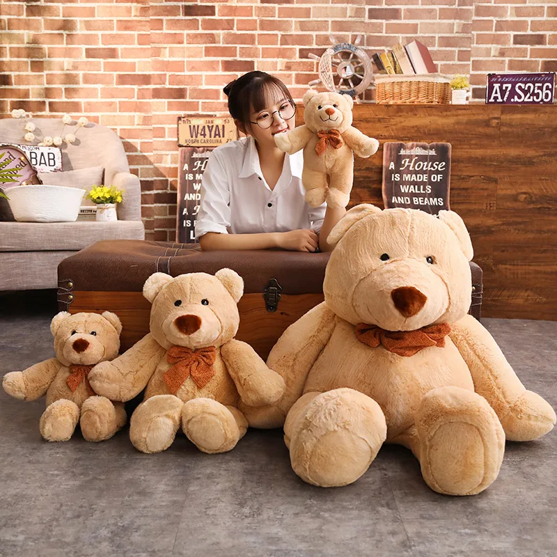 35/45/65/85 Cm Big Size Soft Smiling Bear Plush Toys Stuffed Plush Animals Soft Bear Toy For Valentine's Day
35/45/65/85 Cm Big Size Soft Smiling Bear Plush Toys Stuffed Plush Animals Soft Bear Toy For Valentine's Day