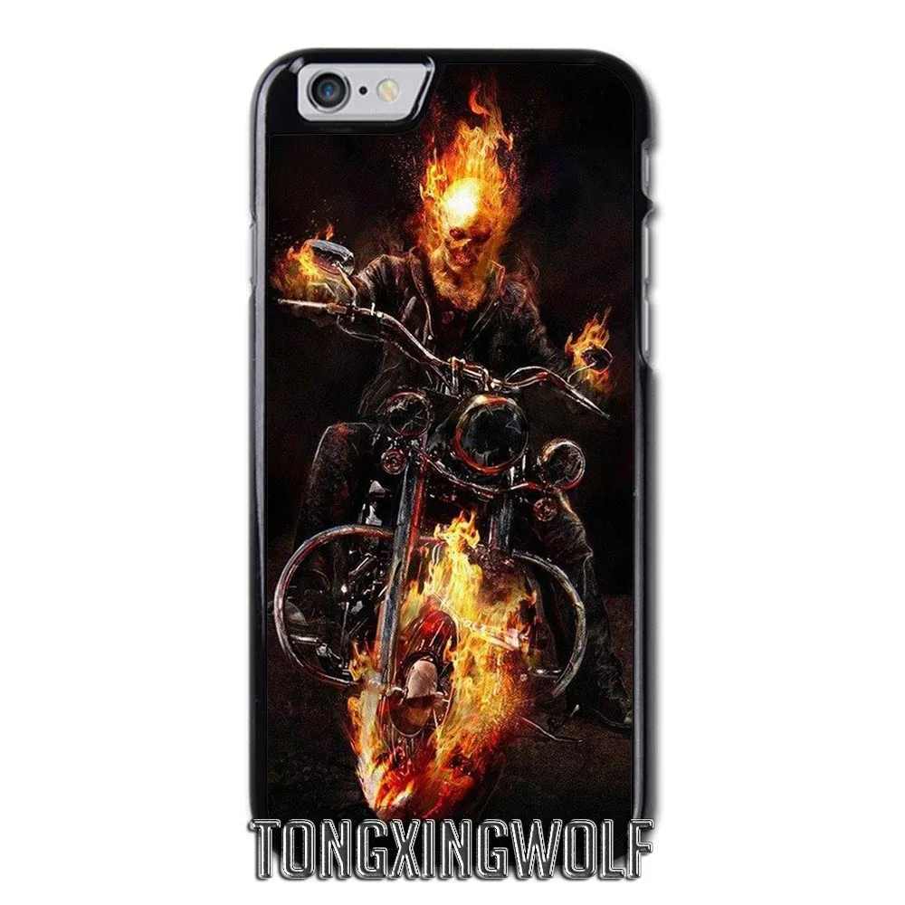 Ghost Rider пожарный автомобиль чехол для samsung Примечание 2 3 S4 S5 мини S6 S7 край S8 S9 iPhone 4 4S