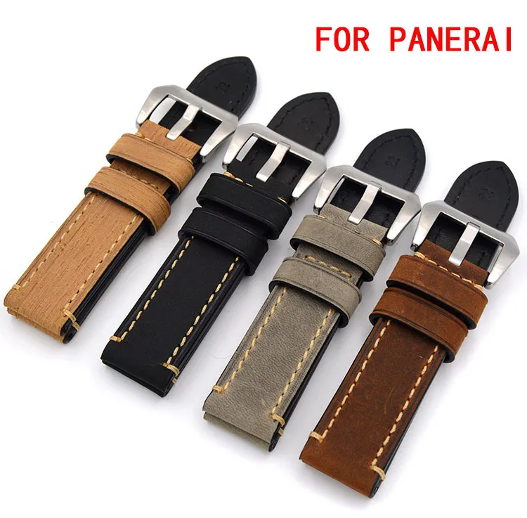 1PCS 20mm 22mm 24mm 26mm genuine leather Crazy horse leather Watch band man watch strap black grey Yellow green For Panerai
1PCS 20mm 22mm 24mm 26mm genuine leather Crazy horse leather Watch band man watch strap black grey Yellow green For Panerai