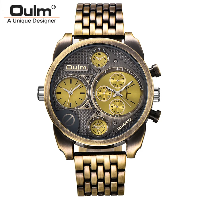 Oulm 9316, антикварные Роскошные Брендовые мужские часы с большим циферблатом, с двумя часовыми поясами, уникальный дизайн, мужские ретро военн...
Oulm 9316, антикварные Роскошные Брендовые мужские часы с большим циферблатом, с двумя часовыми поясами, уникальный дизайн, мужские ретро военн...