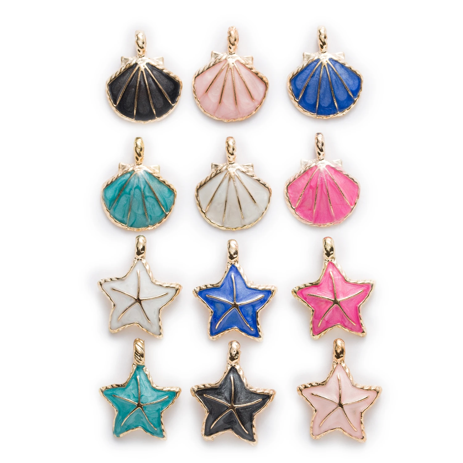 1 Piece Zinc alloy Enamel Star Sector Shell Charms Pendants Jewelry Making Fit Necklace Bracelet Earrings For Women DIY 24-27mm
1 Piece Zinc alloy Enamel Star Sector Shell Charms Pendants Jewelry Making Fit Necklace Bracelet Earrings For Women DIY 24-27mm