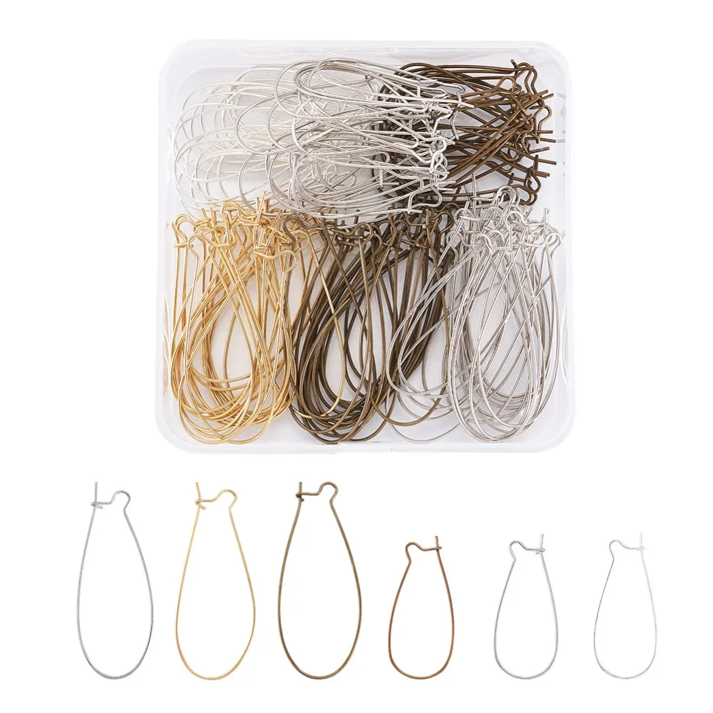 Pandahall 120pc/set Brass Hoop Earrings Components Kidney Ear Wires Mixed Color Earring Findings Accessries
Pandahall 120pc/set Brass Hoop Earrings Components Kidney Ear Wires Mixed Color Earring Findings Accessries