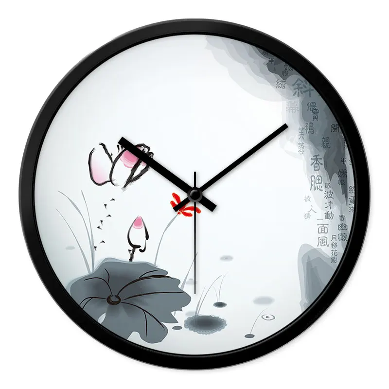 Round clock, new Chinese wall clock, Chinese style, wall clock, living room decoration
Round clock, new Chinese wall clock, Chinese style, wall clock, living room decoration