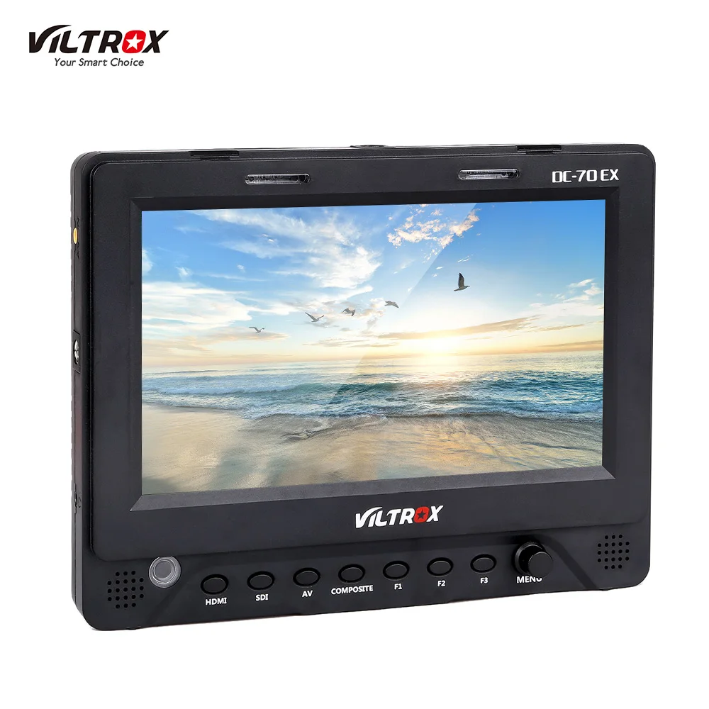 Viltrox DC-70EX 4K Porfessional 7" HD Clip-on LCD Camera Video Monitor 1024*600 Resolution for HDMI SDI AV for Canon Nikon Sony
Viltrox DC-70EX 4K Porfessional 7" HD Clip-on LCD Camera Video Monitor 1024*600 Resolution for HDMI SDI AV for Canon Nikon Sony