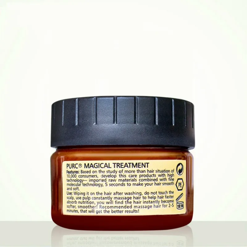 PURC 60ml Magical keratin Hair Treatment Mask 5 Seconds Repairs Damage Hair Root Hair Tonic Keratin Hair & Scalp Treatment
PURC 60ml Magical keratin Hair Treatment Mask 5 Seconds Repairs Damage Hair Root Hair Tonic Keratin Hair & Scalp Treatment