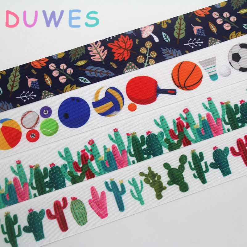 DUWES 1.5'' 50yards fall cactus ball printed grosgrain Ribbon Accessory hairbow headwear decoration DIY material 38mm D1057
DUWES 1.5'' 50yards fall cactus ball printed grosgrain Ribbon Accessory hairbow headwear decoration DIY material 38mm D1057