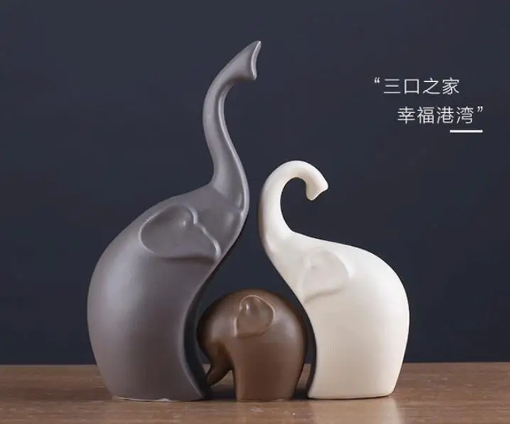 Ceramic Vintage Elephant Statue Home Decor crafts Room Decoration Handicraft Ornament Porcelain Figurines Animal Sculpture Art
Ceramic Vintage Elephant Statue Home Decor crafts Room Decoration Handicraft Ornament Porcelain Figurines Animal Sculpture Art