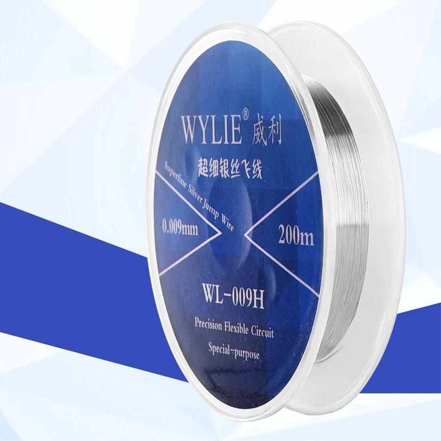 0.009mm 200M Ultra-Fine Jump Wire Replacement For Precision Flexible Circuits Mobile Phone Mainboard Rework Repair Tools
0.009mm 200M Ultra-Fine Jump Wire Replacement For Precision Flexible Circuits Mobile Phone Mainboard Rework Repair Tools