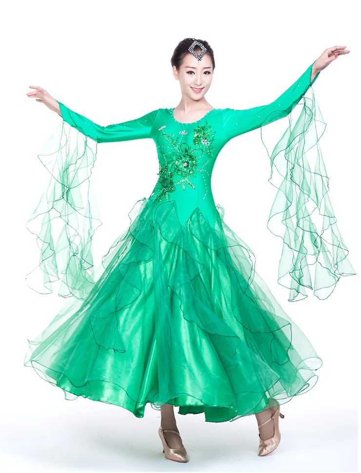 Adults Standard Ballroom Dress 2018 Modern Waltz Ballroom Dance Competition Dresses For Women Standard Dance Dress Fluffy Skirt
Adults Standard Ballroom Dress 2018 Modern Waltz Ballroom Dance Competition Dresses For Women Standard Dance Dress Fluffy Skirt