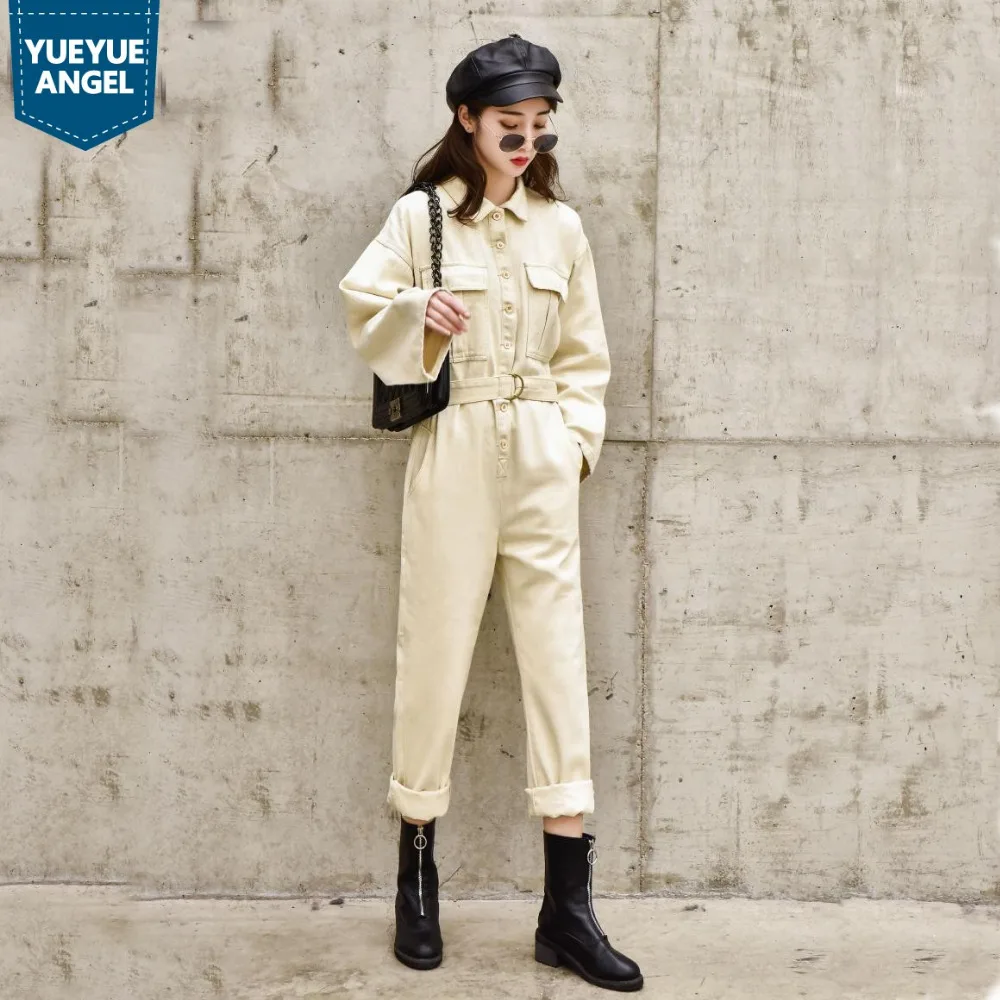 Fashion Long Sleeve Casual Loose Fit Denim Jumpsuit Women Students Jeans Overalls Ankle-Length Pants Female Working Clothes S-XL
Fashion Long Sleeve Casual Loose Fit Denim Jumpsuit Women Students Jeans Overalls Ankle-Length Pants Female Working Clothes S-XL