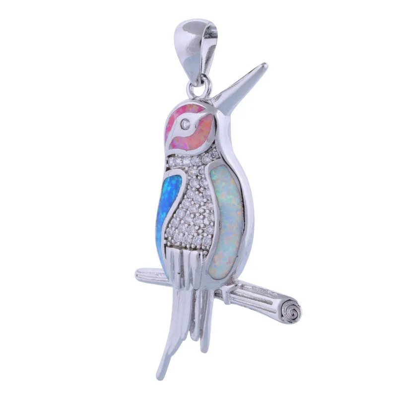 Garilina Fashion Jewelry Bird Silver Color Necklace Pink Blue White Fire Opal Pendant For Women P291
Garilina Fashion Jewelry Bird Silver Color Necklace Pink Blue White Fire Opal Pendant For Women P291