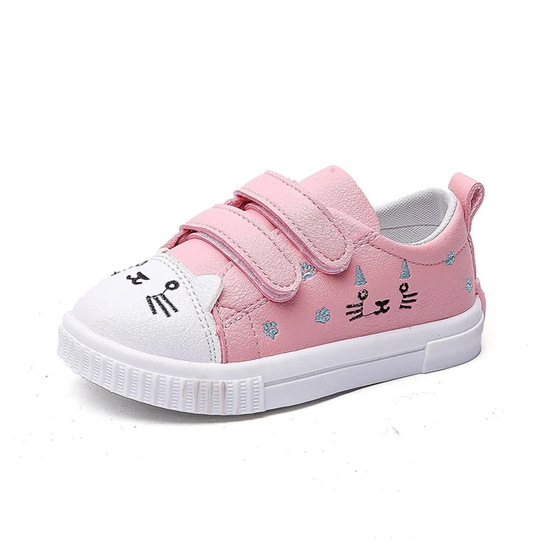 2022 Autumn Children Girls Princess Shoes White Pink PU Leather Lovely Cat Cartoon Baby Toddler Shoes Kids Casual Sport Sneakers
2022 Autumn Children Girls Princess Shoes White Pink PU Leather Lovely Cat Cartoon Baby Toddler Shoes Kids Casual Sport Sneakers
