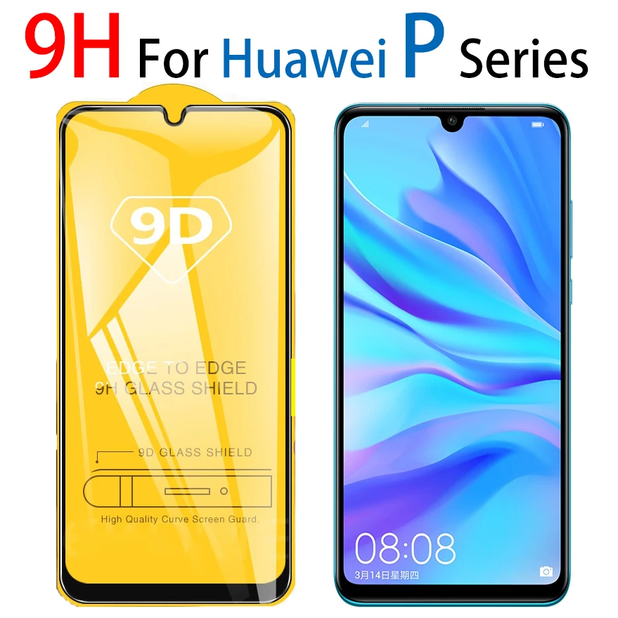 9D полное покрытие закаленная стеклянная ячейка экран протектор для huawei P30 Lite huawey