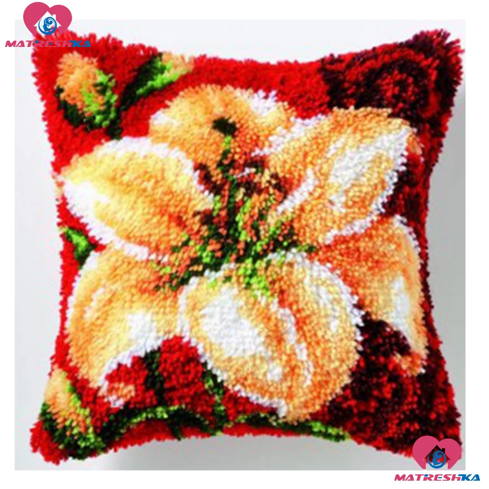 Diy Embroidery Pillowcase Latch Hook Rug Kits Printing flower Canvas Decorative Christmas Pillow DIY Flower Embroidery Cushion
Diy Embroidery Pillowcase Latch Hook Rug Kits Printing flower Canvas Decorative Christmas Pillow DIY Flower Embroidery Cushion