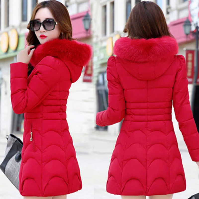 winter women new M-3XL Medium length Detachable fur collar thick cotton clothing coat waist slim hooded Down cotton clothing s92
winter women new M-3XL Medium length Detachable fur collar thick cotton clothing coat waist slim hooded Down cotton clothing s92