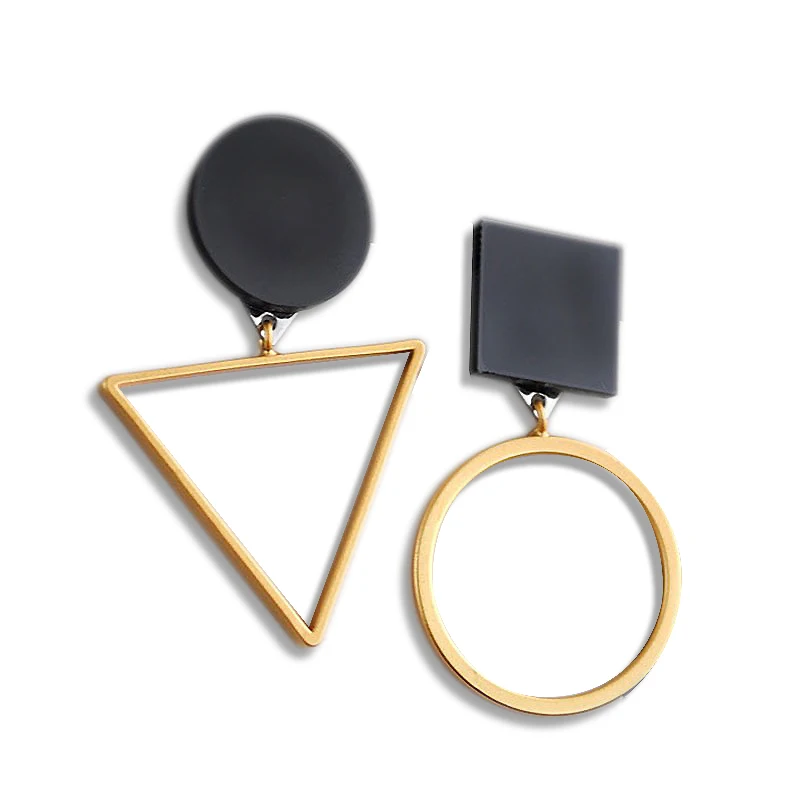 Ajojewel European and American Retro Asymmetric Geometric Earrings Female Korean Fashion Womens Earrings Black
Ajojewel European and American Retro Asymmetric Geometric Earrings Female Korean Fashion Womens Earrings Black