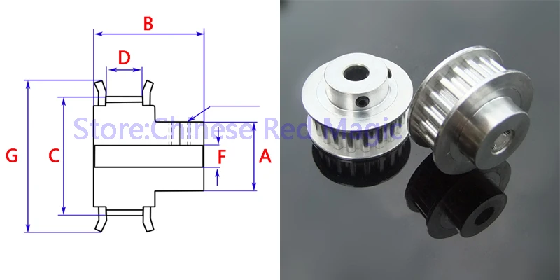 XL90 90 tooth Timing Pulley Aluminum 3D Printer Parts 90XL 90teeth Width 11mm Synchronous Wheel Gear
XL90 90 tooth Timing Pulley Aluminum 3D Printer Parts 90XL 90teeth Width 11mm Synchronous Wheel Gear