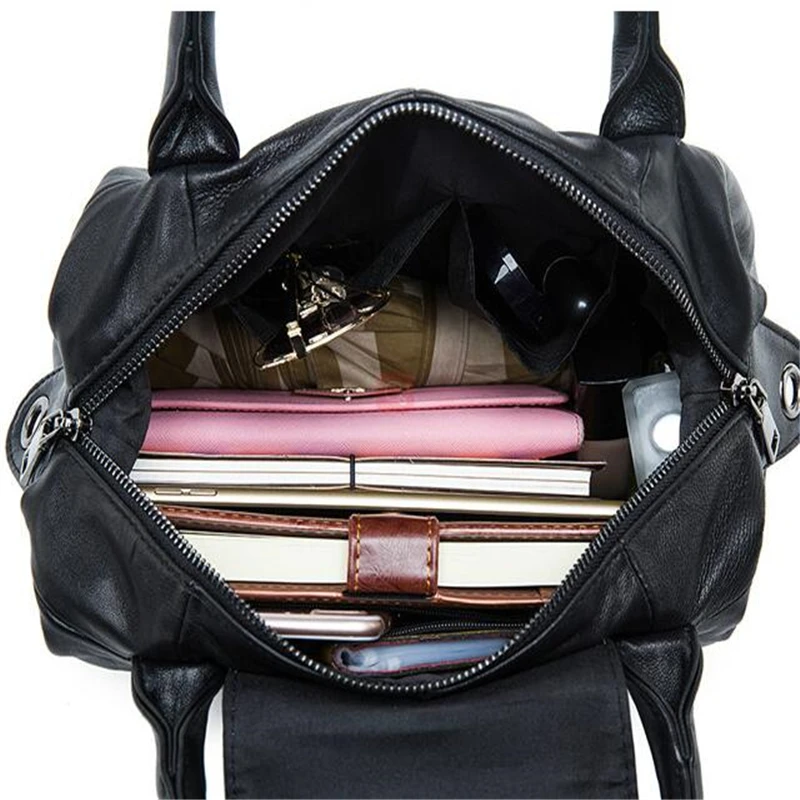 2017 New Style First Layer Cow Leather Black Large Capacity Women Handbags Fashion Genuine Leather Women Retro Travel Bags
2017 New Style First Layer Cow Leather Black Large Capacity Women Handbags Fashion Genuine Leather Women Retro Travel Bags