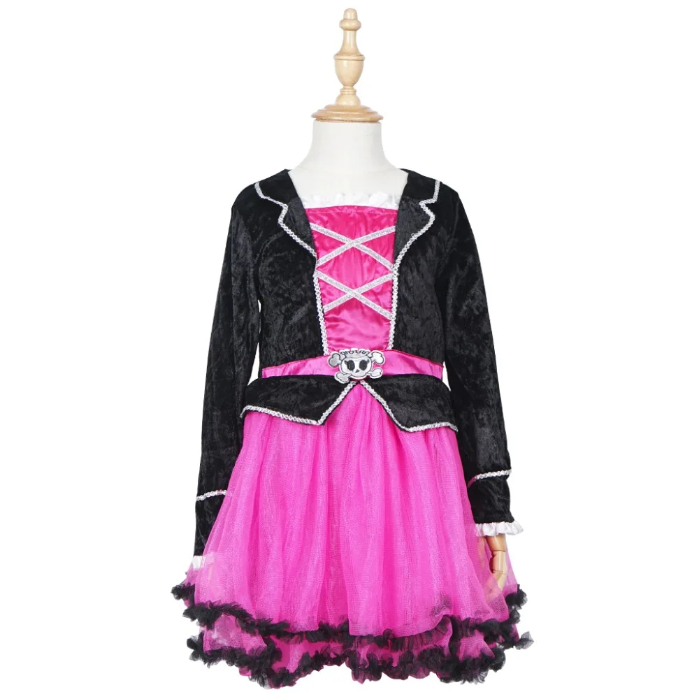 Girls Autumn Dress Kids Princess Party Dress Pirate Costume Halloween Costume Skull Ruffles Lolita Tutu Dress for Child Carnival
Girls Autumn Dress Kids Princess Party Dress Pirate Costume Halloween Costume Skull Ruffles Lolita Tutu Dress for Child Carnival