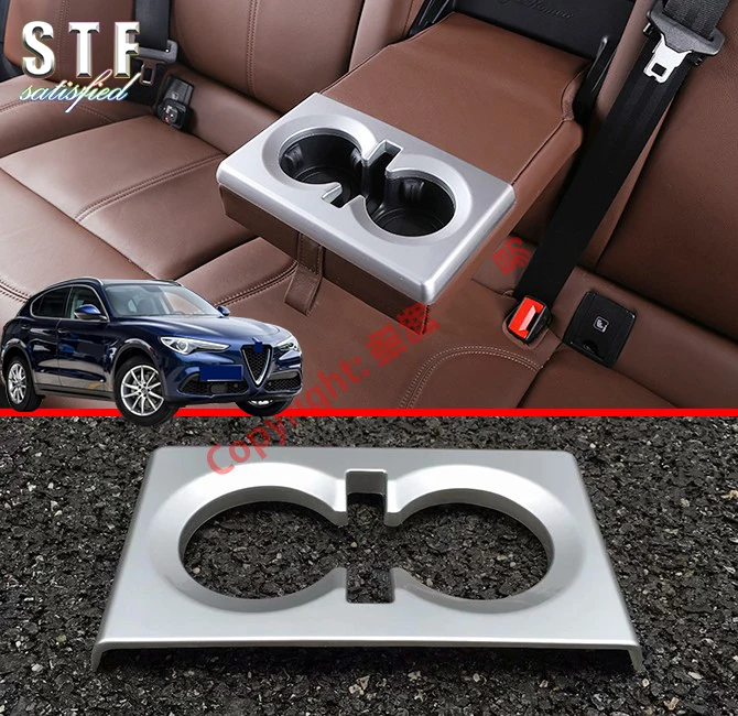 ABS Pearl Chrome Interior Rear Cup Holder Cover Trim For Alfa Romeo Stelvio 2017 2018 2019
ABS Pearl Chrome Interior Rear Cup Holder Cover Trim For Alfa Romeo Stelvio 2017 2018 2019