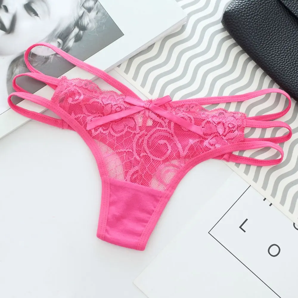 New Sexy Underwear Fashion Women Ultra-thin Bowknot Lace Floral G-string Elastic Strap Bandage Design Briefs Panties Underwear
New Sexy Underwear Fashion Women Ultra-thin Bowknot Lace Floral G-string Elastic Strap Bandage Design Briefs Panties Underwear