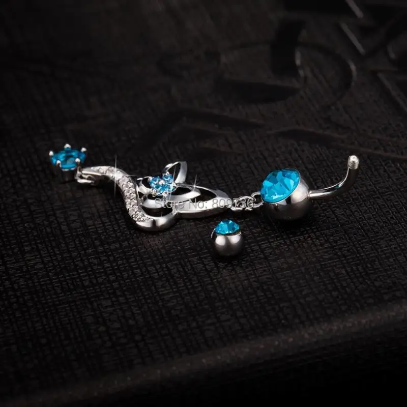 Cubic Zirconia Flower Crystal Rhinestone Navel Barbell Belly Ring Body Piercing Jewelry 316L Surgical Steel Navel Ring For Women
Cubic Zirconia Flower Crystal Rhinestone Navel Barbell Belly Ring Body Piercing Jewelry 316L Surgical Steel Navel Ring For Women