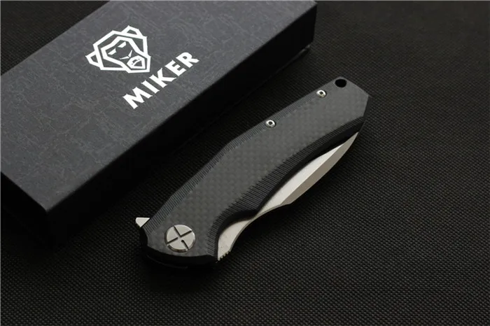 Free shipping,MIKER Redesign ZT0850 Folding knife Blade:D2(satin/Black stonewash) Handle: Carbon fiber Plane bearing,outdoor EDC
Free shipping,MIKER Redesign ZT0850 Folding knife Blade:D2(satin/Black stonewash) Handle: Carbon fiber Plane bearing,outdoor EDC