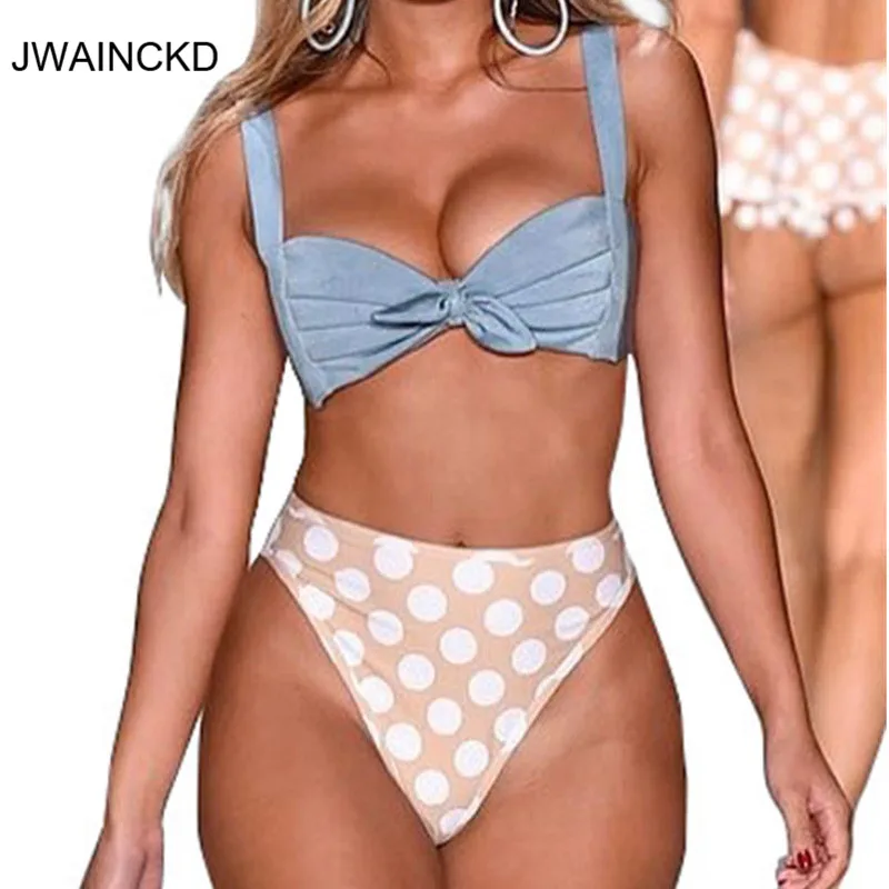 JWAINCKD Bikini 2019 Mujer Plaid Print Swimwear Blue Sloid Front Knotted Padded Bikini Set Swimsuit Female Fresh Girl Beach Wear
JWAINCKD Bikini 2019 Mujer Plaid Print Swimwear Blue Sloid Front Knotted Padded Bikini Set Swimsuit Female Fresh Girl Beach Wear