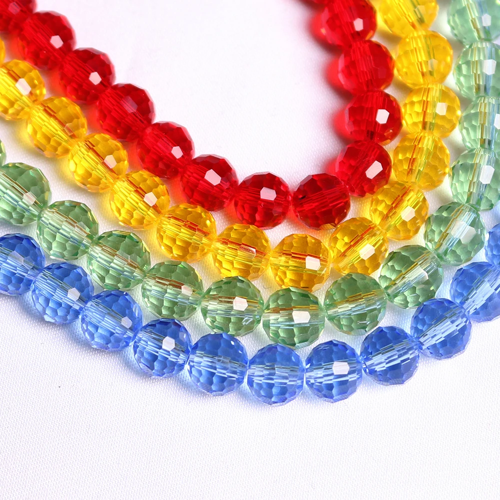 8 10 12mm 96Faceted Crystal Round Ball Glass Loose Spacer Beads For DIY Making Handmade Bracelets Necklace Jewelry Accessories
8 10 12mm 96Faceted Crystal Round Ball Glass Loose Spacer Beads For DIY Making Handmade Bracelets Necklace Jewelry Accessories