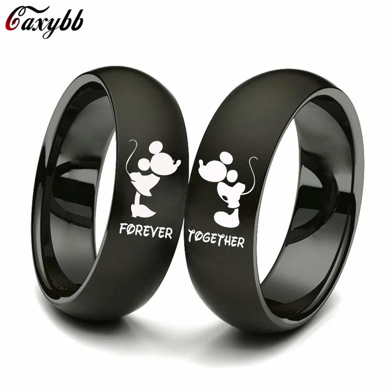 Lovers' Ring Black Color Couple Ring Stainless Steel Wedding Forever Together Ring for Women and Men Promise Jewelry
Lovers' Ring Black Color Couple Ring Stainless Steel Wedding Forever Together Ring for Women and Men Promise Jewelry
